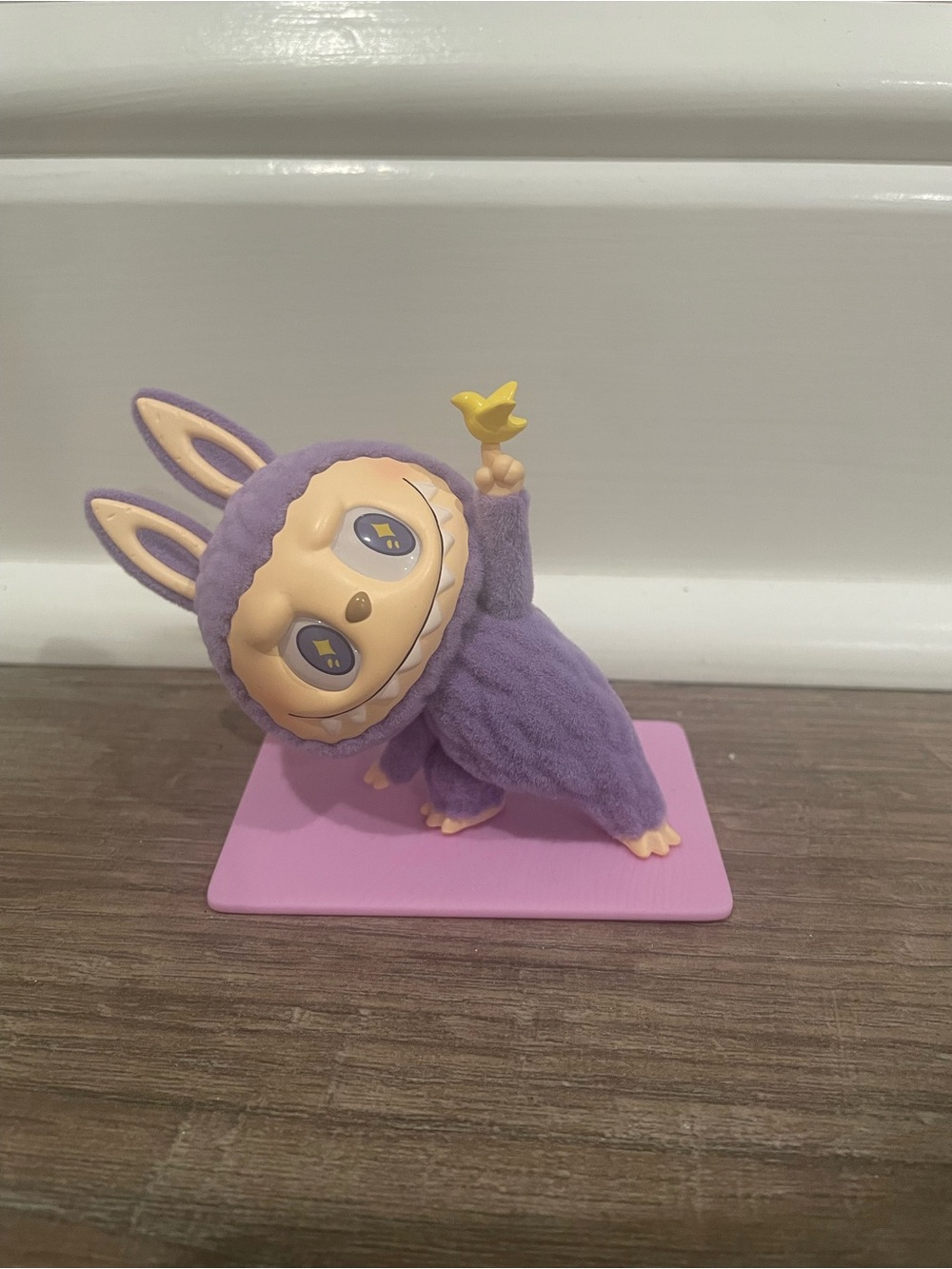 Purple Labubu with little Bird – Cute Collectible Kids Toy